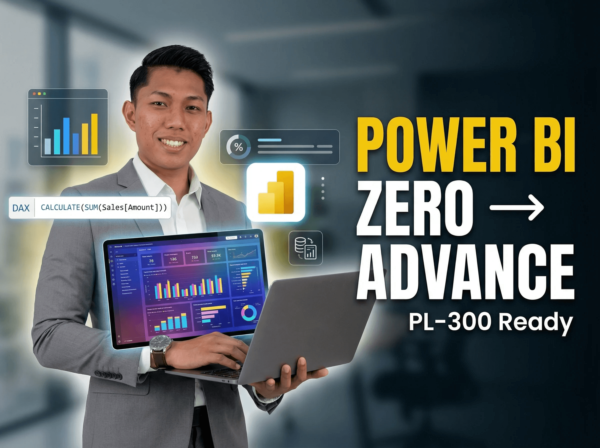 Power BI Zero to Advanced, PL-300 Ready bersama Hariz Sharif