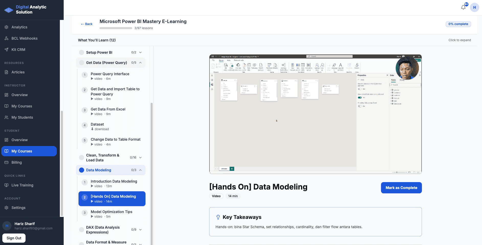 Portal Power BI Mastery E-Learning: Practice Data Modeling